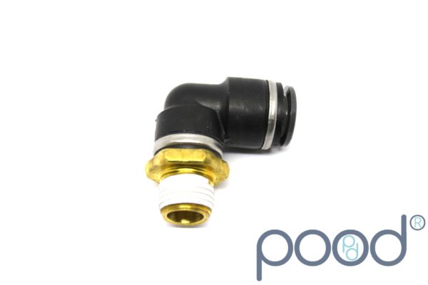 AirLift 21851 - 90° NPT1/4" Han - 3/8" Push-In